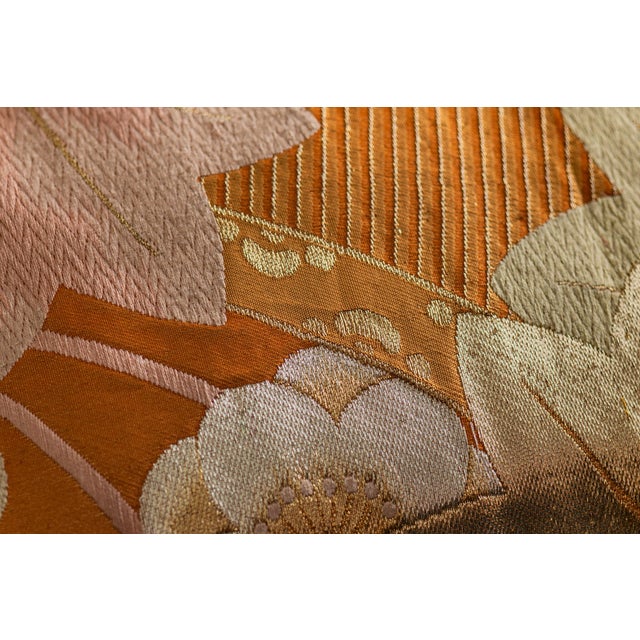 Japanese Ceremonial Silk Lumbar Cushion by Renaras For Sale - Image 4 of 5