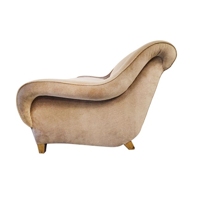 Mid 20th Century Midcentury James Mont Velvet Mohair Sofa For Sale - Image 5 of 10