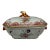 Mid 18th Century Chinese Export-Style Famille Rose Covered Butter Dish, Qianlong Style For Sale