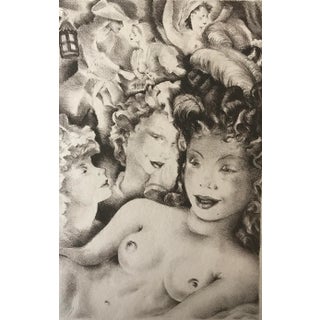1937 Mariette Lydis Parisian Women Lithograph For Sale
