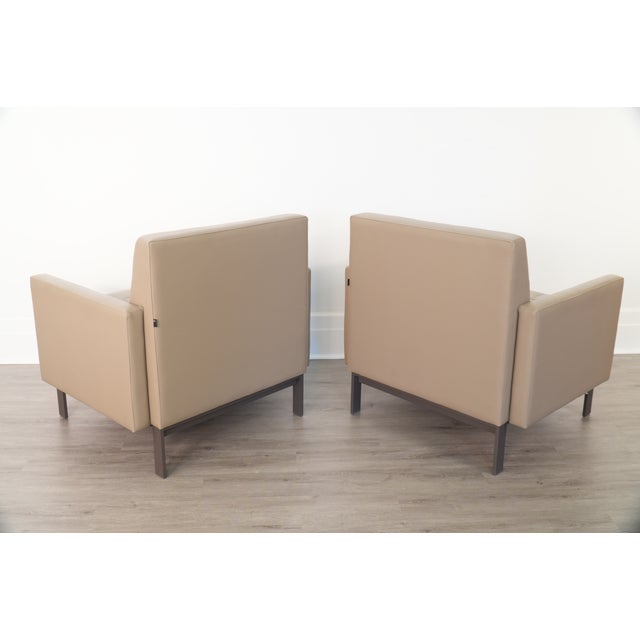 Metal Pair Millbrae Modern Lounge Chairs by Coalesse - Steelcase For Sale - Image 7 of 11