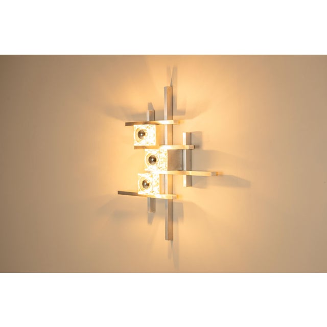 Wall Lamps in Aluminum by Gaetano Sciolari, Italy, 1970s, Set of 2 For Sale - Image 6 of 18