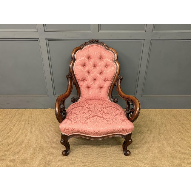 Victorian Walnut Nursing Chairs, 1875, Set of 2 For Sale - Image 9 of 18