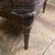 Wood Louis XVI Revival Carved Walnut Fauteuil Armchair With Fluted Legs and Striped Upholstery, 20th Century For Sale - Image 7 of 11