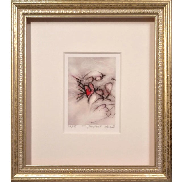 Shabby Chic "Tiny Fairy Heart" Print For Sale - Image 3 of 3