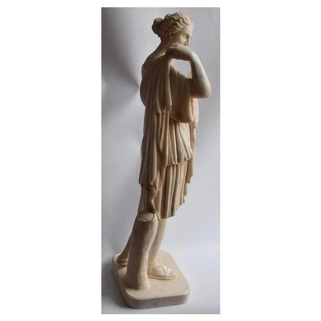 20th Century Italian Sculpture Diana Gabi Carrara Marble For Sale - Image 5 of 7