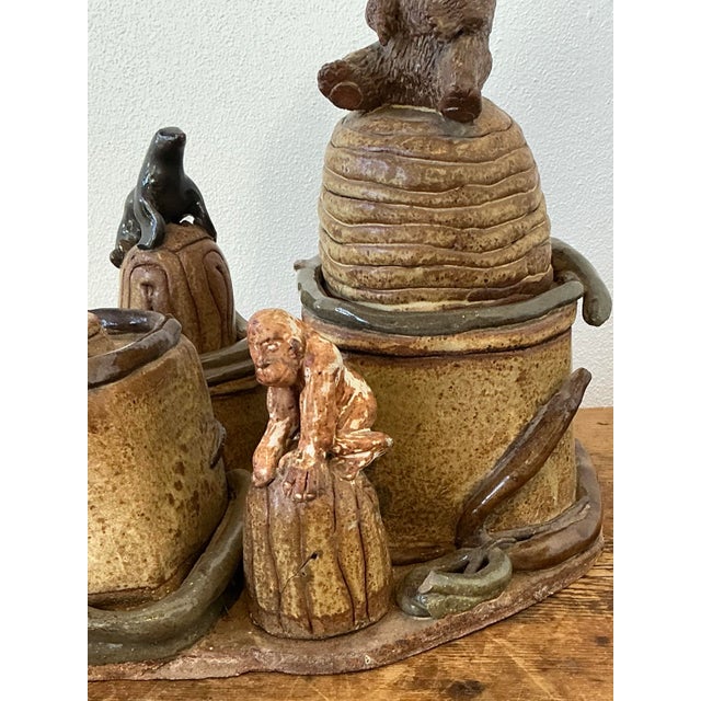 Vintage Artisan Made Studio Pottery Circus For Sale - Image 12 of 12