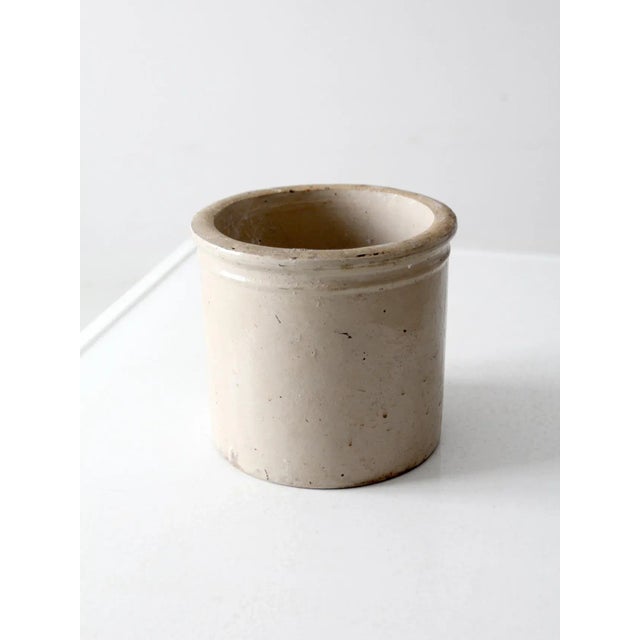 Ceramic Antique Stoneware Crock For Sale - Image 7 of 10