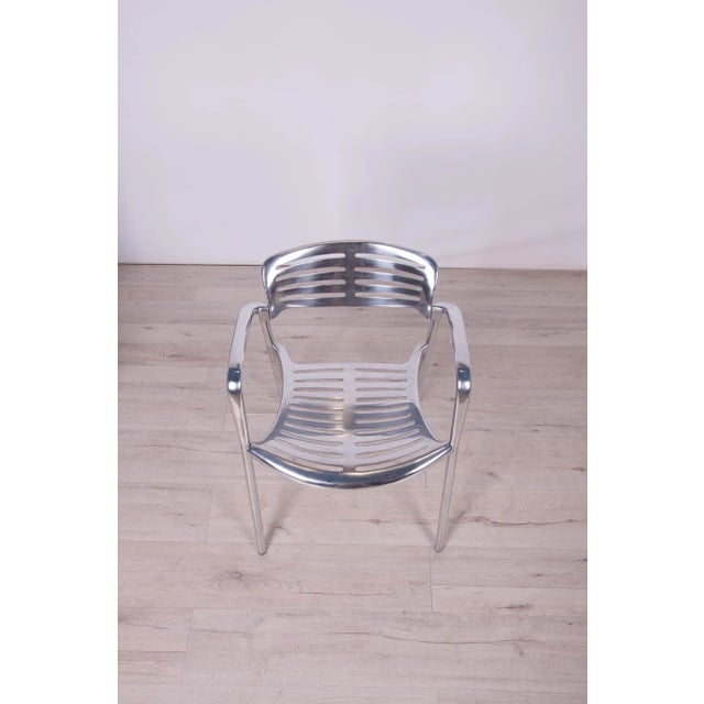 Aluminium Stackable Chairs by Jorge Pensi for Amat 3, 1980s For Sale - Image 10 of 18