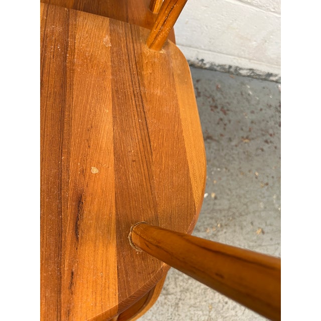 Mid-Century Scandinavian Spindle-Back Dining Chairs by Kvist Møbler For Sale - Image 11 of 14