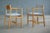 Borge Mogensen Pair of Model 3242 Oak Side or Armchairs for Fredricia For Sale - Image 4 of 11