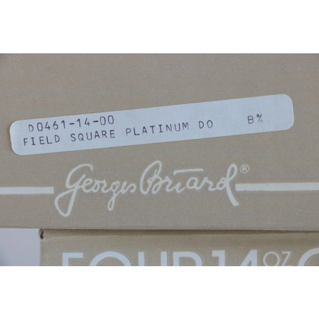 Transparent Georges Briard Platinum Windowpane Double Old Fashion Glasses - Set of 8 For Sale - Image 8 of 8