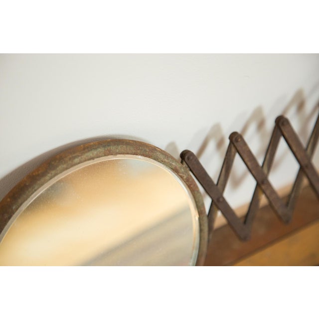 Vintage Fleur De Lis Extendable Accordion Mirror Chairish