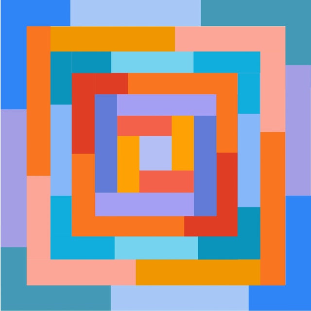 "Celebration of Spring No. 2" Contemporary Geometric Print on Fine Art Paper by Sassoon Kosian For Sale