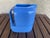 Art Deco 1930s Art Deco Westinghouse Hall Periwinkle Blue Pitcher For Sale - Image 3 of 5