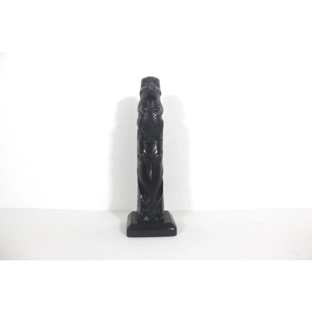 1990s Vintage Totem Pole Style Black Sculpture Made by BOMA Canada For Sale - Image 5 of 10