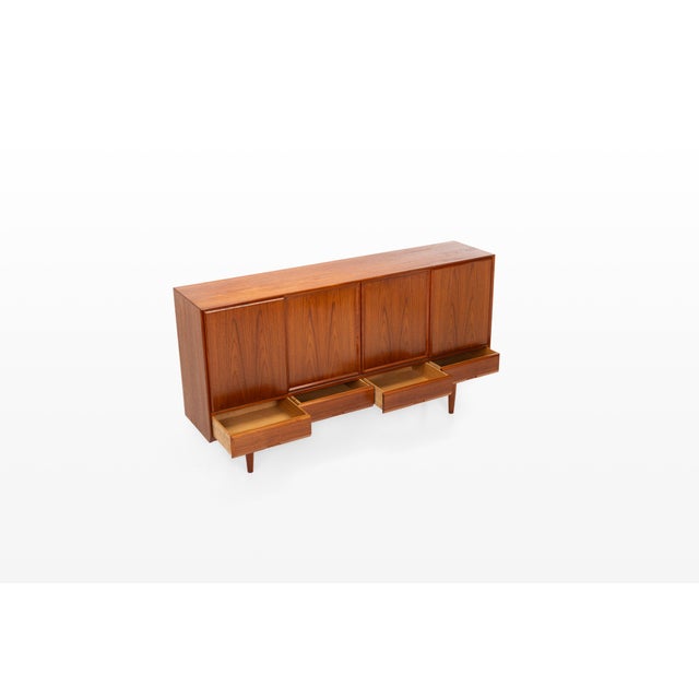 Teak Highboard by Henning Kjaernulf for Vejle Stolefabrik, Denmark, 1960s For Sale - Image 4 of 18