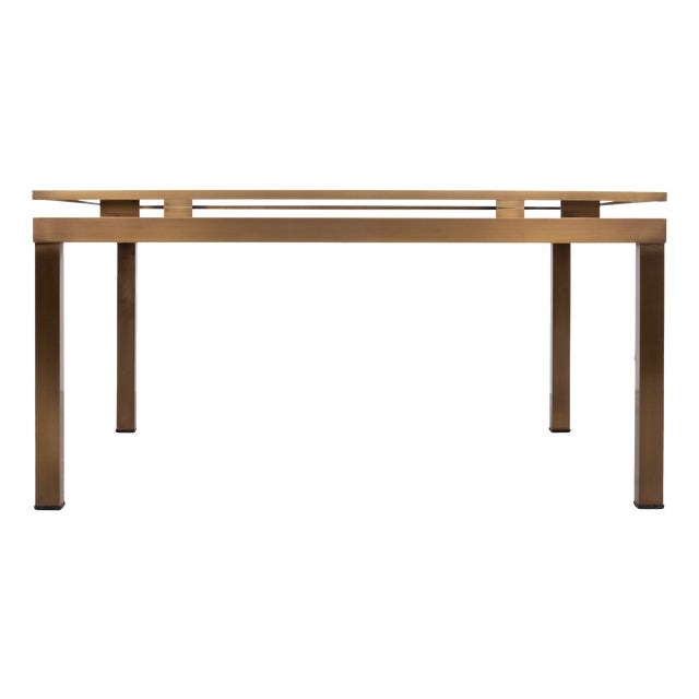 Square Coffee Table attributed to Maison Jansen, France, 1970s For Sale