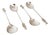Antique Victorian London Silver Apostle Spoons with Heraldic Seals, 1897, Set of 4 For Sale