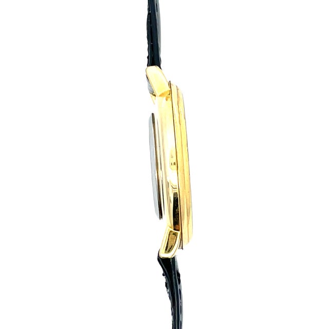 Metal Moulin Peacock Dial Gemstone Studded Quartz Vintage Watch For Sale - Image 7 of 8