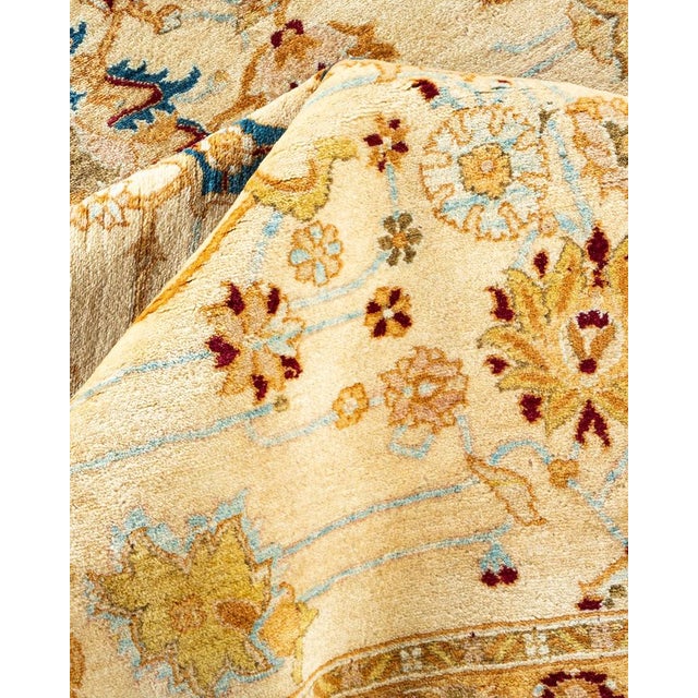 Textile Mogul, One-of-a-Kind Hand-Knotted Area Rug in Ivory, 8' 1" x 9' 9" For Sale - Image 7 of 8