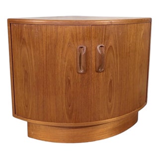 Vintage Teak Corner Cabinet, 1970s For Sale