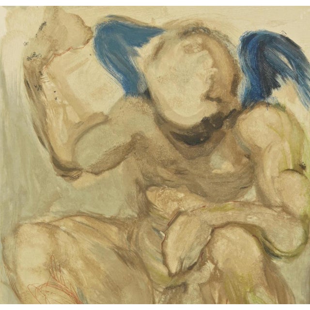 Modern Salvador Dalí, Angel of Mercy, Woodcut, 1963 For Sale - Image 3 of 4