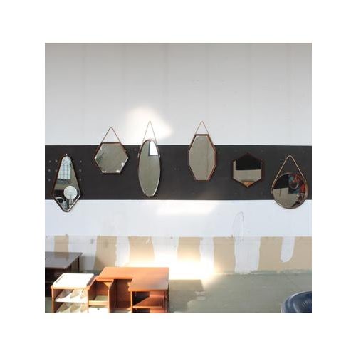 Drop-Shaped Wall Mirror, 1950s For Sale - Image 10 of 11