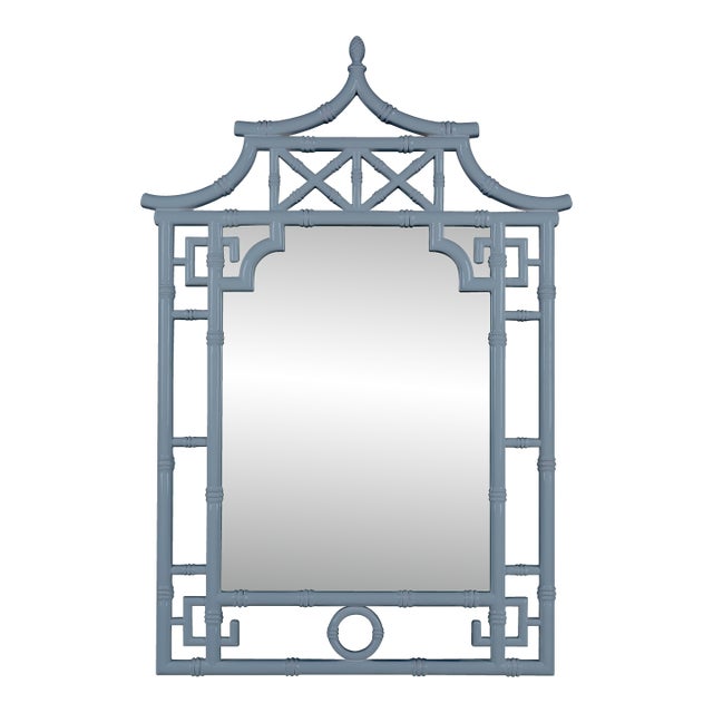 Shing Pagoda Wall Mirror, Glossy Windy Blue Skys For Sale