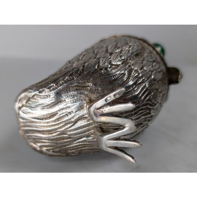 Mid-Century Italian European Sterling Silver Owl Form Match Holder For Sale - Image 15 of 17