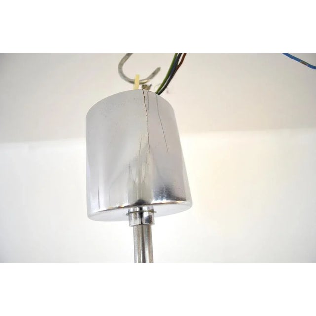 Metal Vintage German Geometric Pendant Lamp from Kinkeldey, 1960s For Sale - Image 7 of 8
