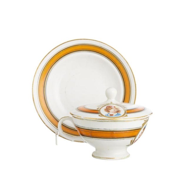 Porcelain Sugar Bowl from Vista Alegre, 19th Century, Set of 2 For Sale - Image 6 of 6