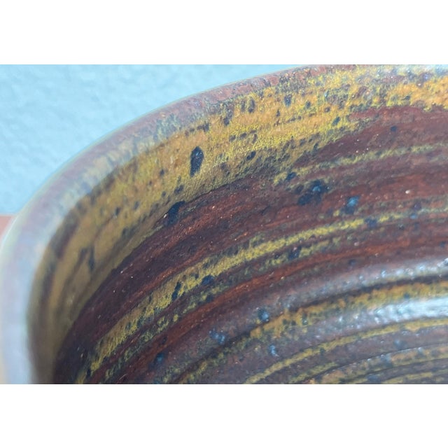 1960s Mid-Century Modern Danish Studio Pottery Bowl by Tue Poulsen for Tue Keramik, 1960s For Sale - Image 5 of 18