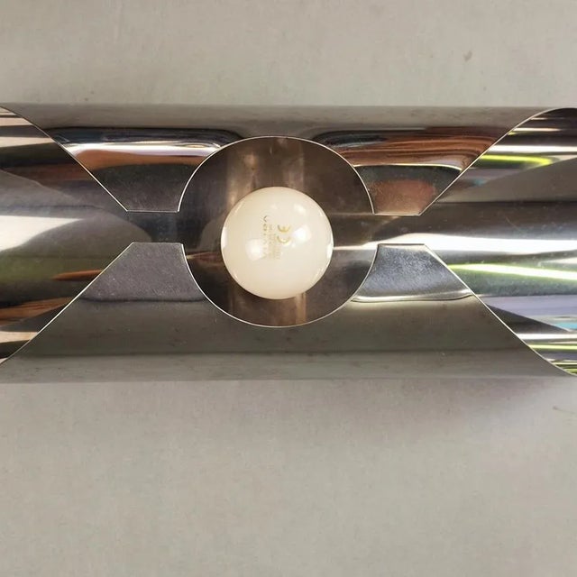 Space Age Chrome Wall Lights, 1960s, Set of 2 For Sale - Image 10 of 15