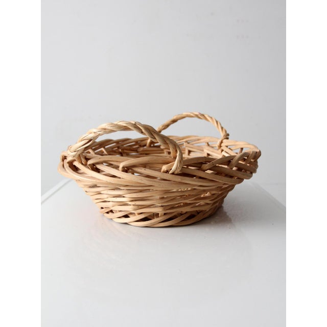 Vintage Large Oval Gathering Basket With Handles For Sale - Image 6 of 12