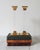 Late 20th Century Vintage Brass & Lucite Candle Holders For Sale - Image 5 of 10