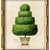 Illustration Framed Reproduction Vintage "Topiary Garden (4)" Art Print For Sale - Image 3 of 5
