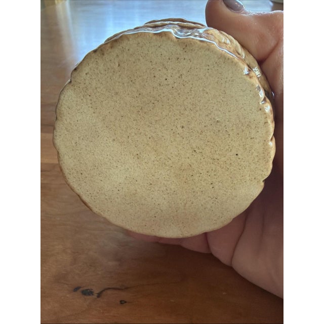 1980s Vintage Coastal Ceramic Seabird Trinket Boxes Pelican & Seagull Nautical Decor For Sale - Image 5 of 6