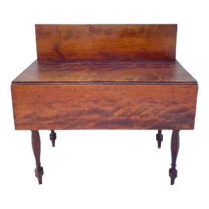 Antique Rustic Traditional Drop-Leaf Pembroke Expanding Table
