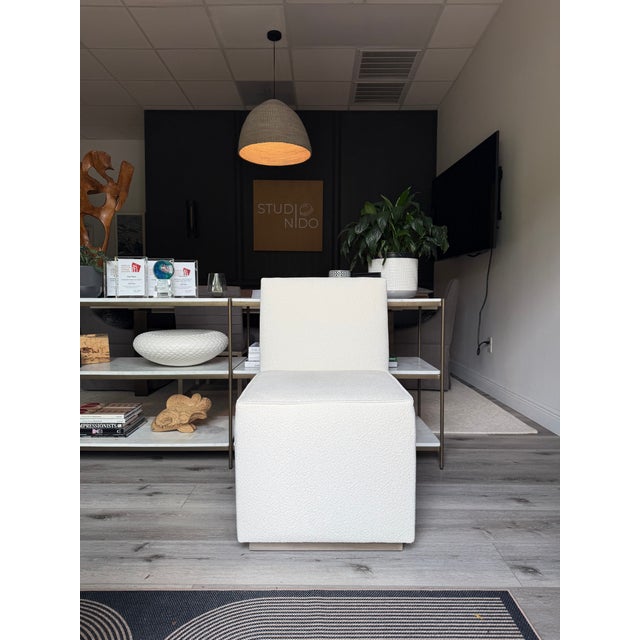 Bespoke Modern Armless Dining Chairs, designed by award-winning firm in Florida and hand-crafted in Virginia. With a...