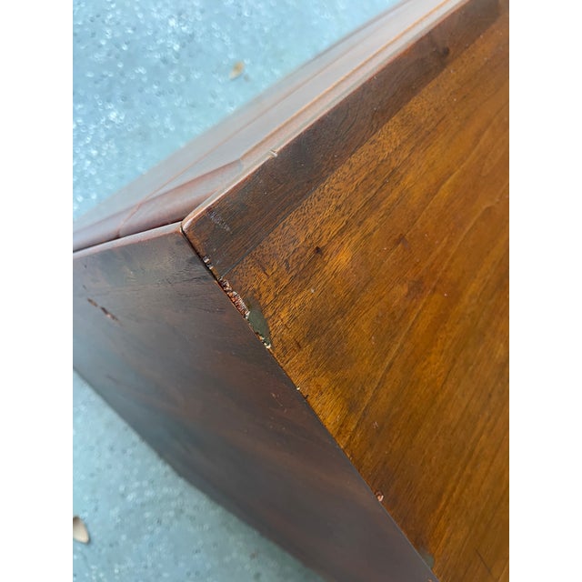 Vintage Dillingham Walnut Nine-Drawer Dresser, Dated 1970, Mid Century Modern, Attributed For Sale - Image 14 of 16