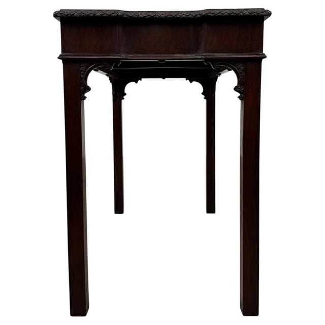 Antique English Decorative Mahogany Side Table For Sale - Image 4 of 10