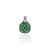 Not Yet Made - Made To Order 3.21 Carat Emerald Floral Pendant With Diamond Pavé Bail in 925 Silver For Sale - Image 5 of 12
