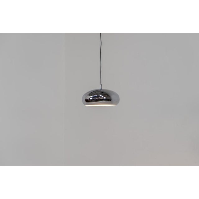 Silver Chrome Pendant Lamp by Richard Carruthers for Ateljé Lyktan For Sale - Image 8 of 11