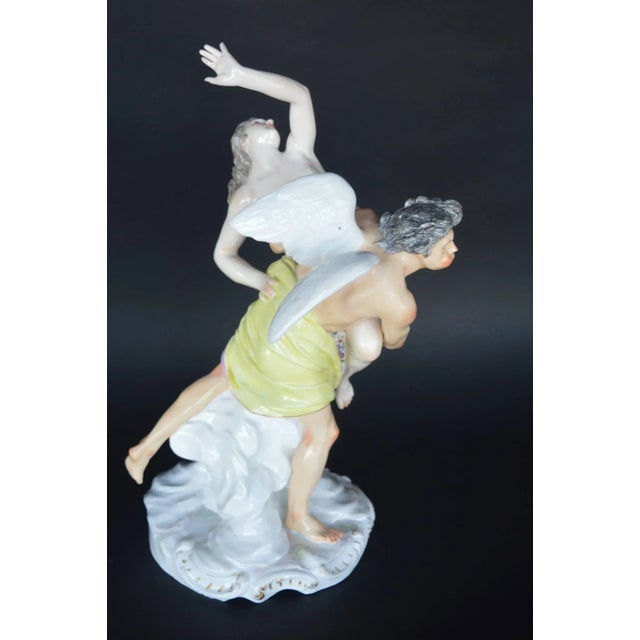 Farmhouse Set of Two Porcelain Sculptures of the Abduction of the Sabine Women For Sale - Image 3 of 7