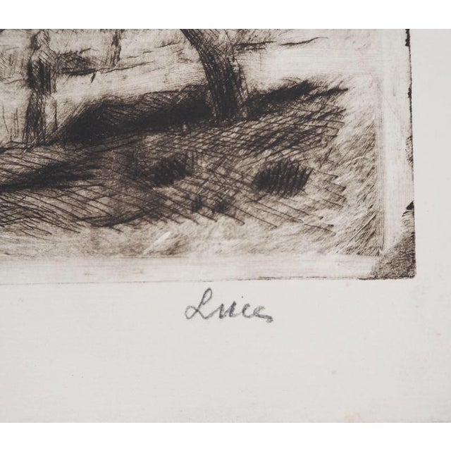 Maximilian LUCE Landscape of Yonne Around 1900 Original drypoint etching Signed in pencil On laid paper 25.5 x 22.5 cm...