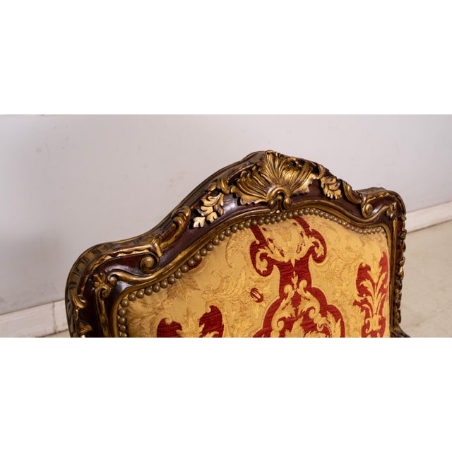 Pair of Southwood Louis XV Style Fauteuil Carved Armchairs For Sale In Philadelphia - Image 6 of 18