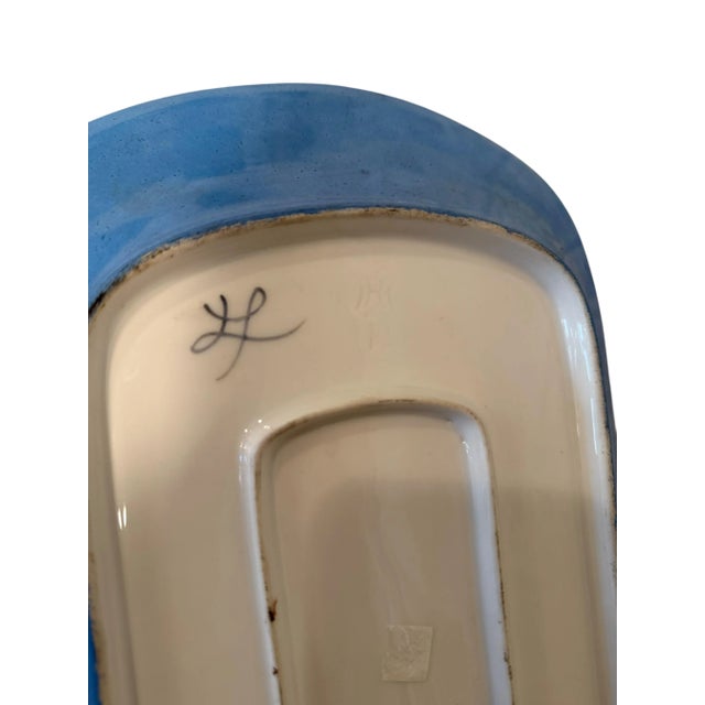 19th Century 19th Century Hand Painted Sevres Style Porcelain Decorative Plates For Sale - Image 5 of 6