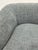 Textile Modern Swivel Chair Gray Nubby Fabric. For Sale - Image 7 of 8