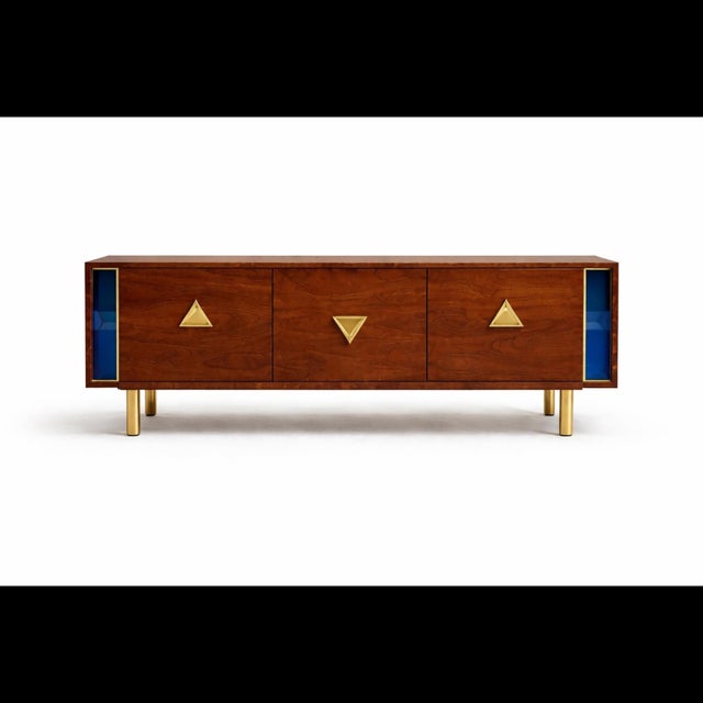Contemporary Edition 01 Walnut Sideboard from Justfurnituress SRL For Sale - Image 3 of 11